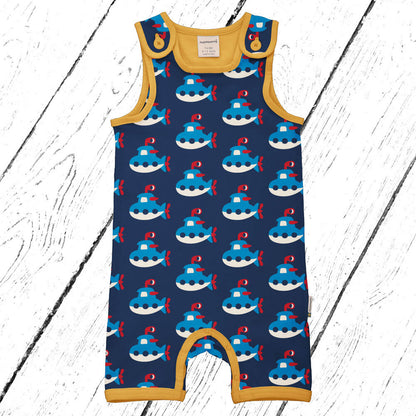 Maxomorra Trägeranzug Playsuit Short SUBMARINE