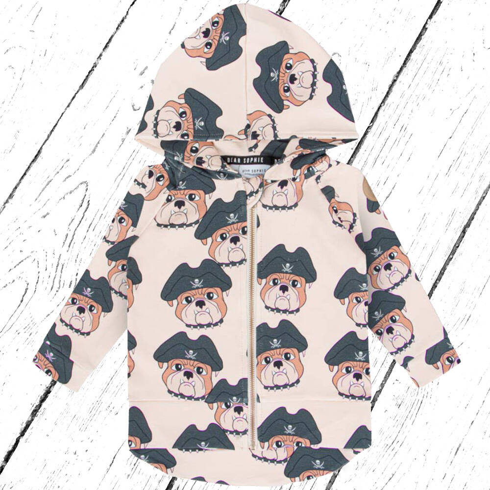 Dear Sophie Sweatjacke Hoodie DOG THE PIRATE Light