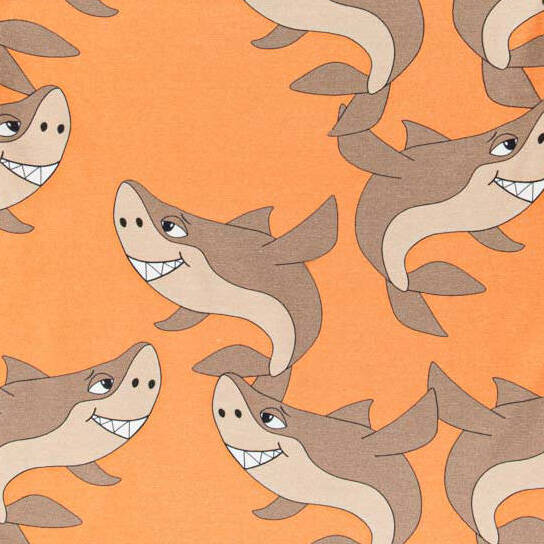 Dear Sophie Sweatjacke Hoodie Shark Orange