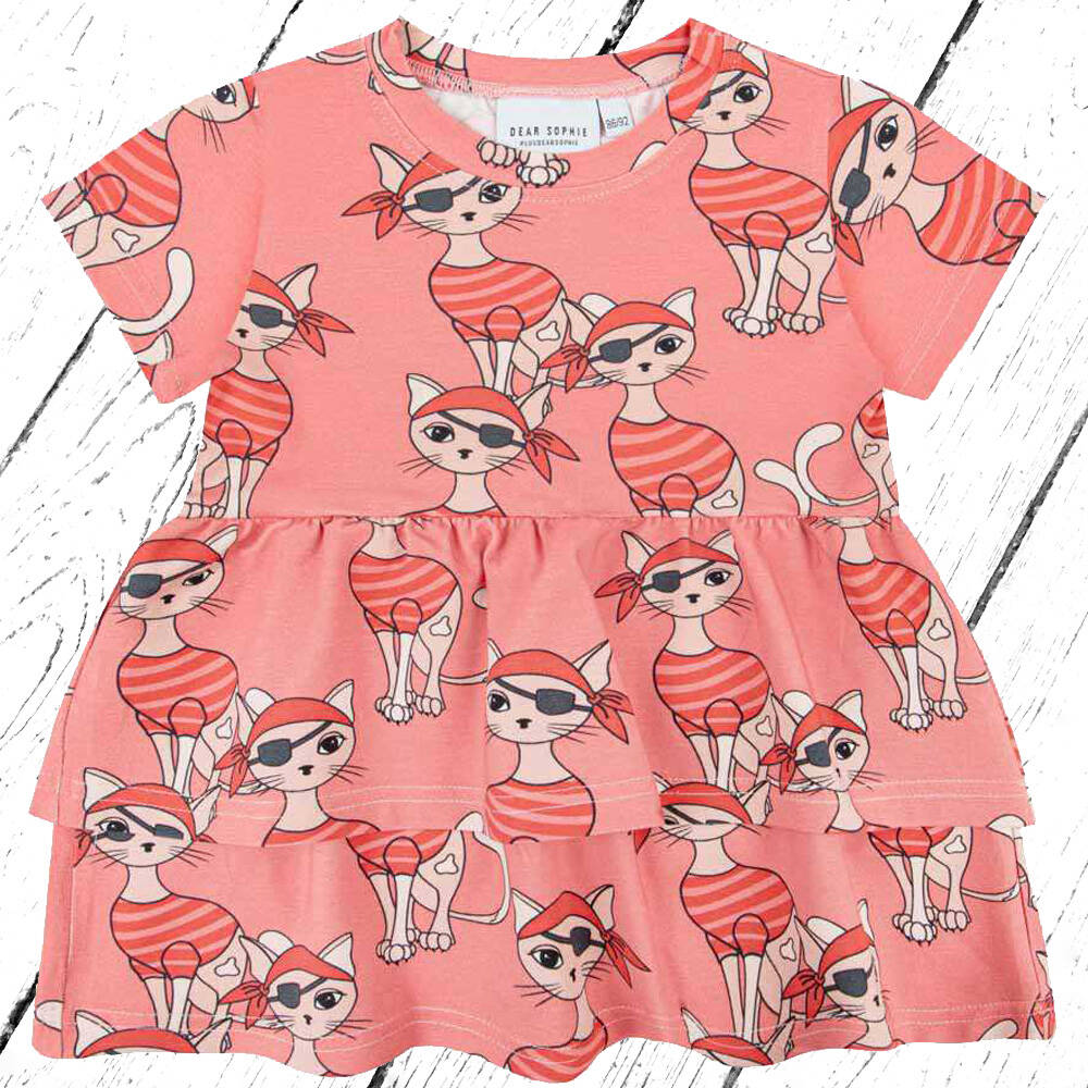 Dear Sophie Kleid Dress PIRATCAT Coral Wave Tunic