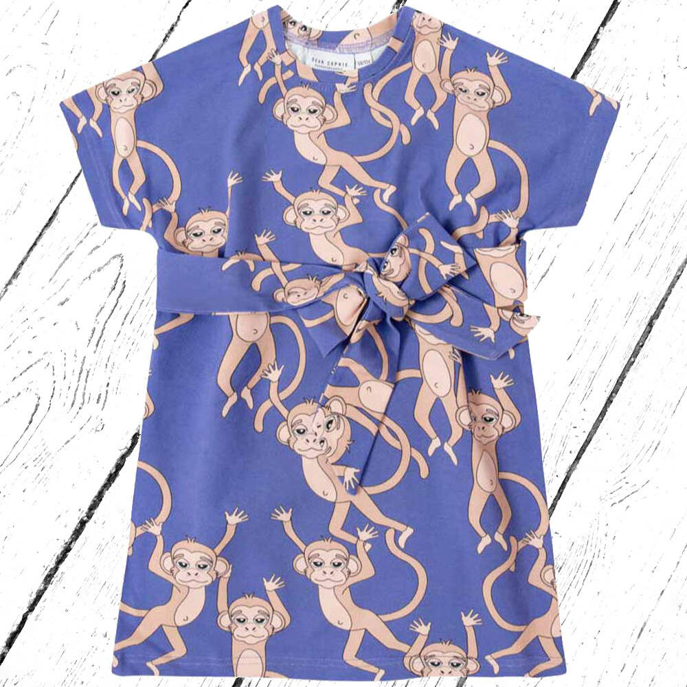 Dear Sophie Kleid Dress MONKEY Blue Bow Tunic