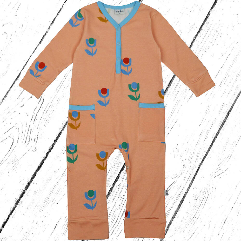 Baba Kidswear Overall Bodysuit Flower Stamp