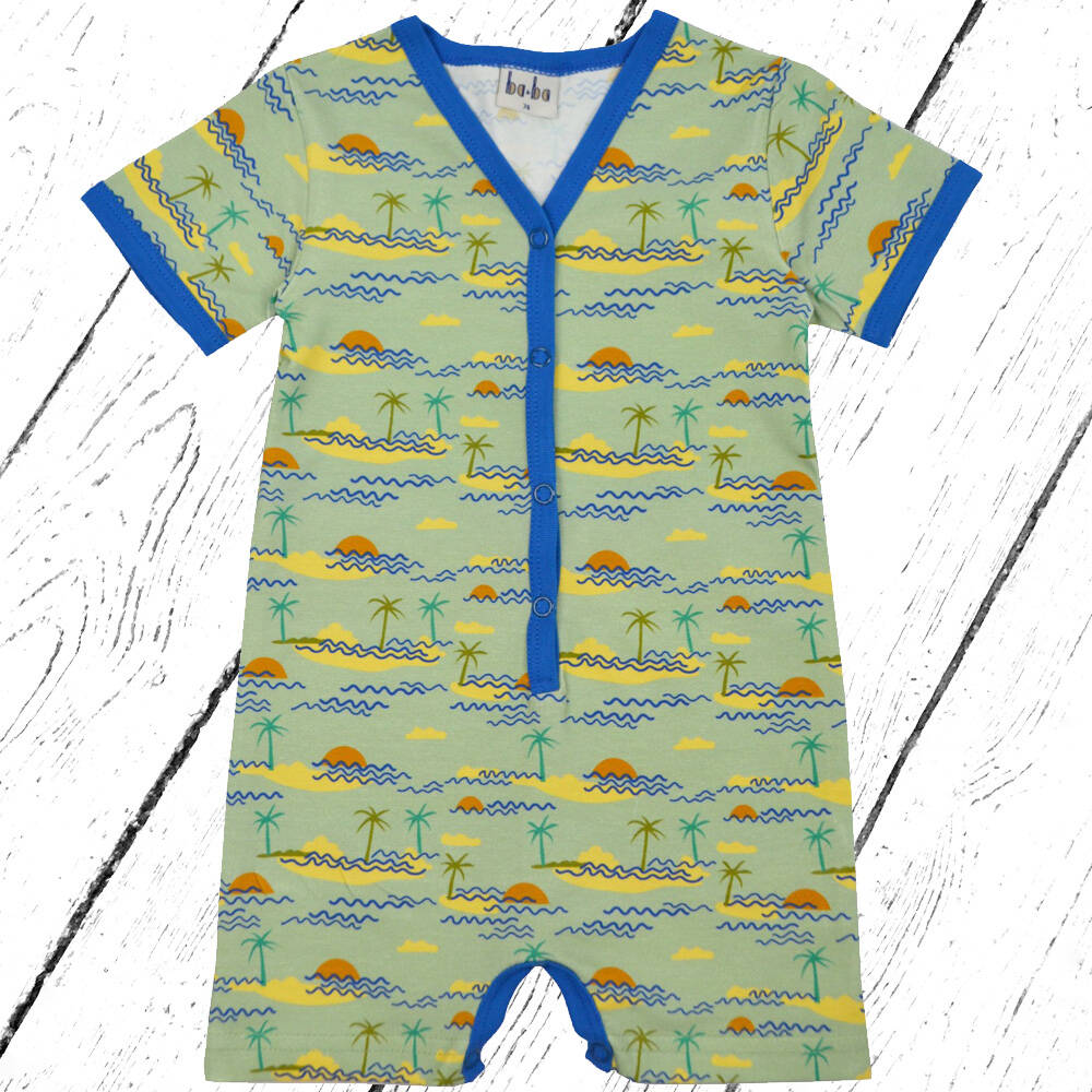 Baba Kidswear Vneck Summersuit Island