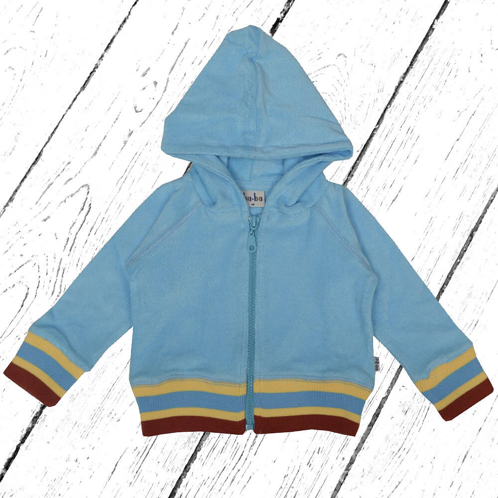 Baba Kidswear Frottee Jacke Hoodie Alaskan Blue