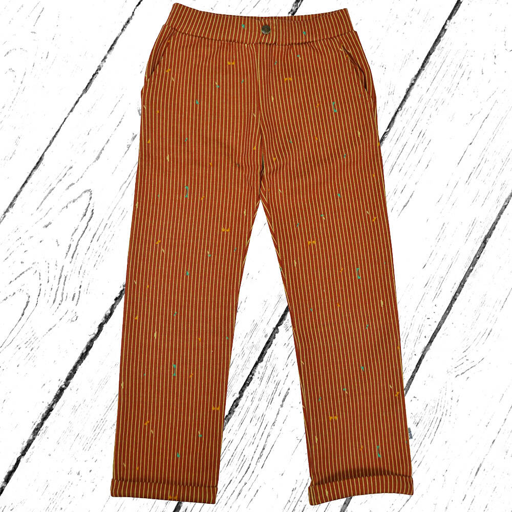 Baba Kidswear Hose Pant Jacquard Playful Lines Brown