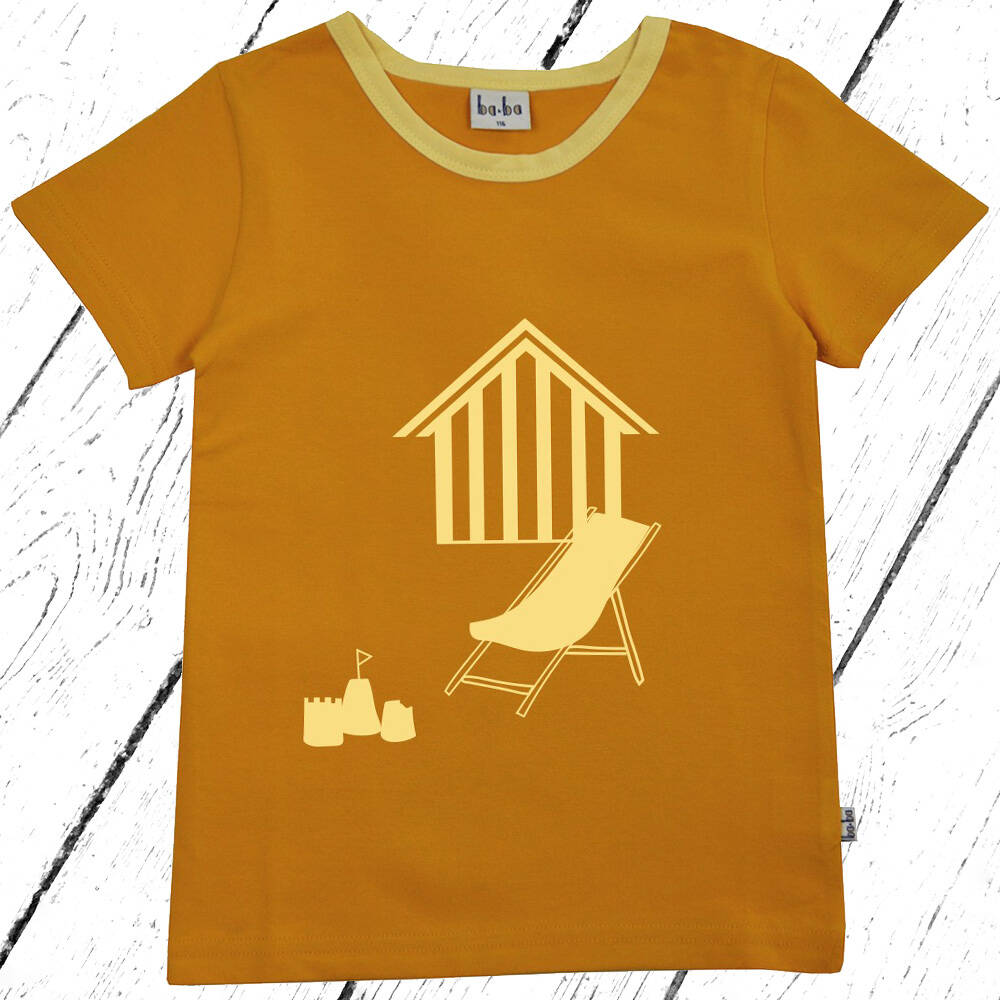 Baba Kidswear T-Shirt Beach House Golden Yellow
