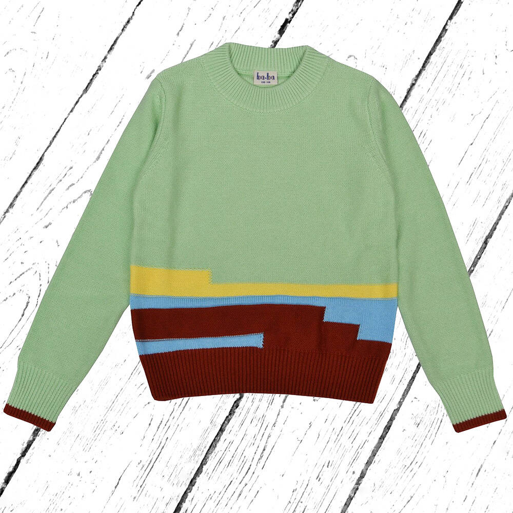 Baba Kidswear Dali Strick Pullover Pastel Green
