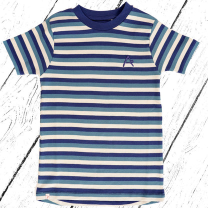 Albababy T-Shirt The Bell Blue Retro Stripes