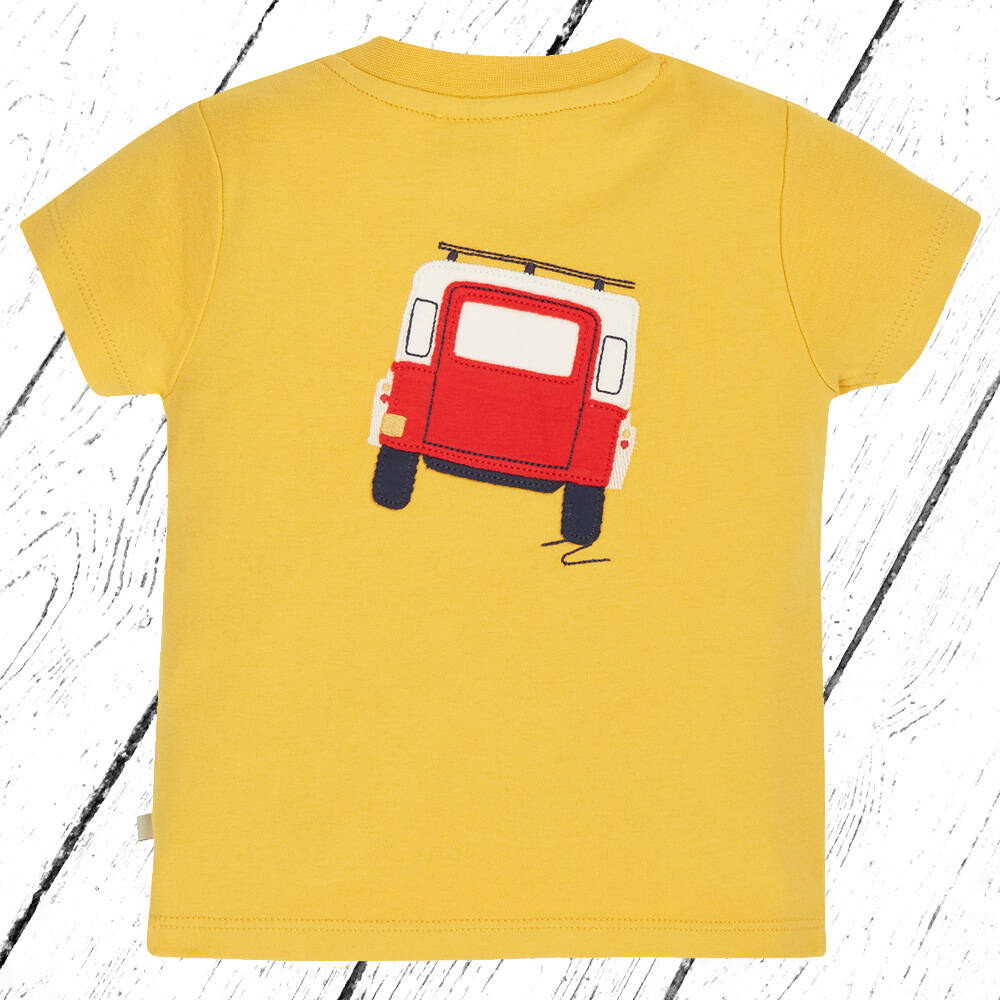 Frugi T-Shirt Scout Applique Top Bummblebee Vehicle