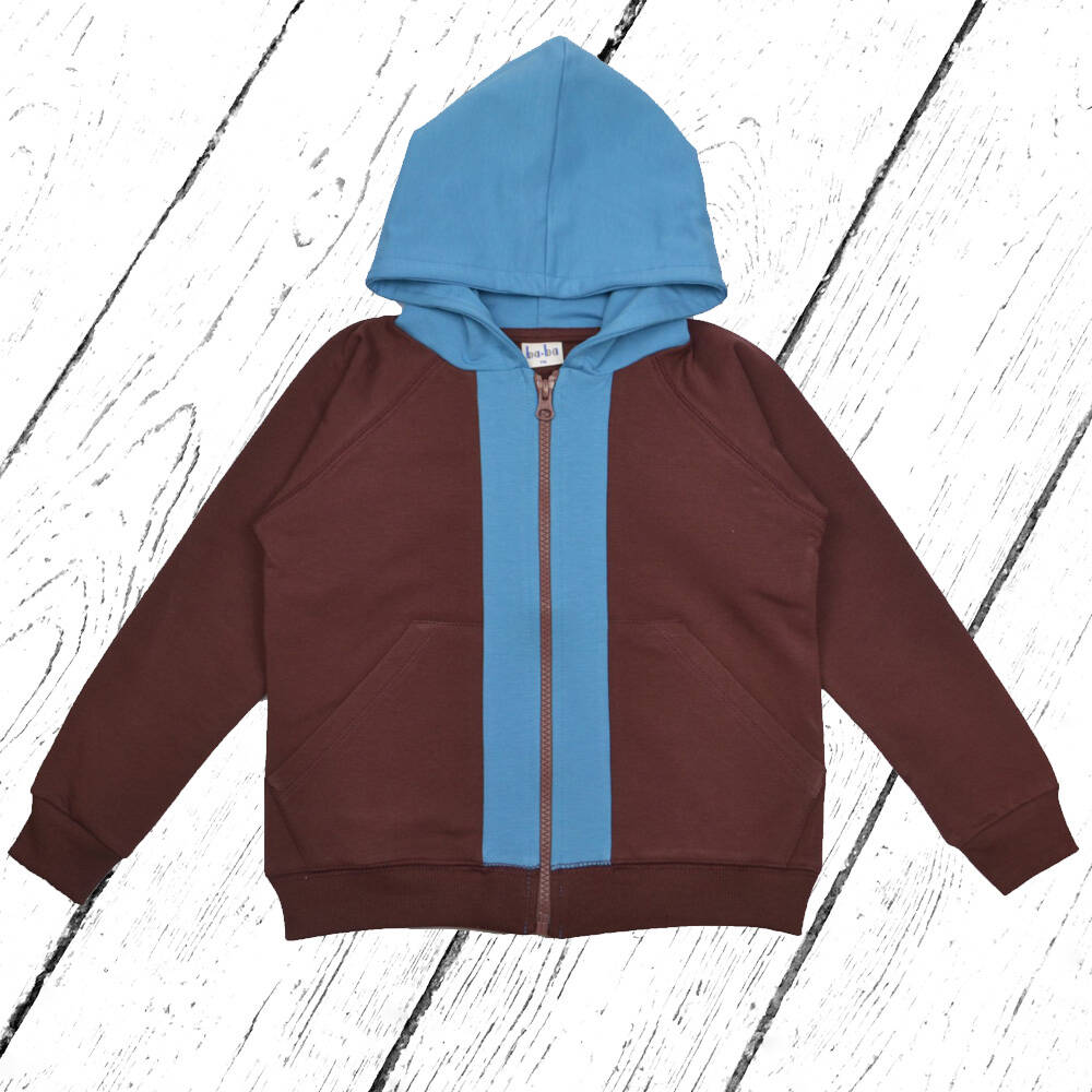 Baba Kidswear Jacke Hoodie Rum Raisin