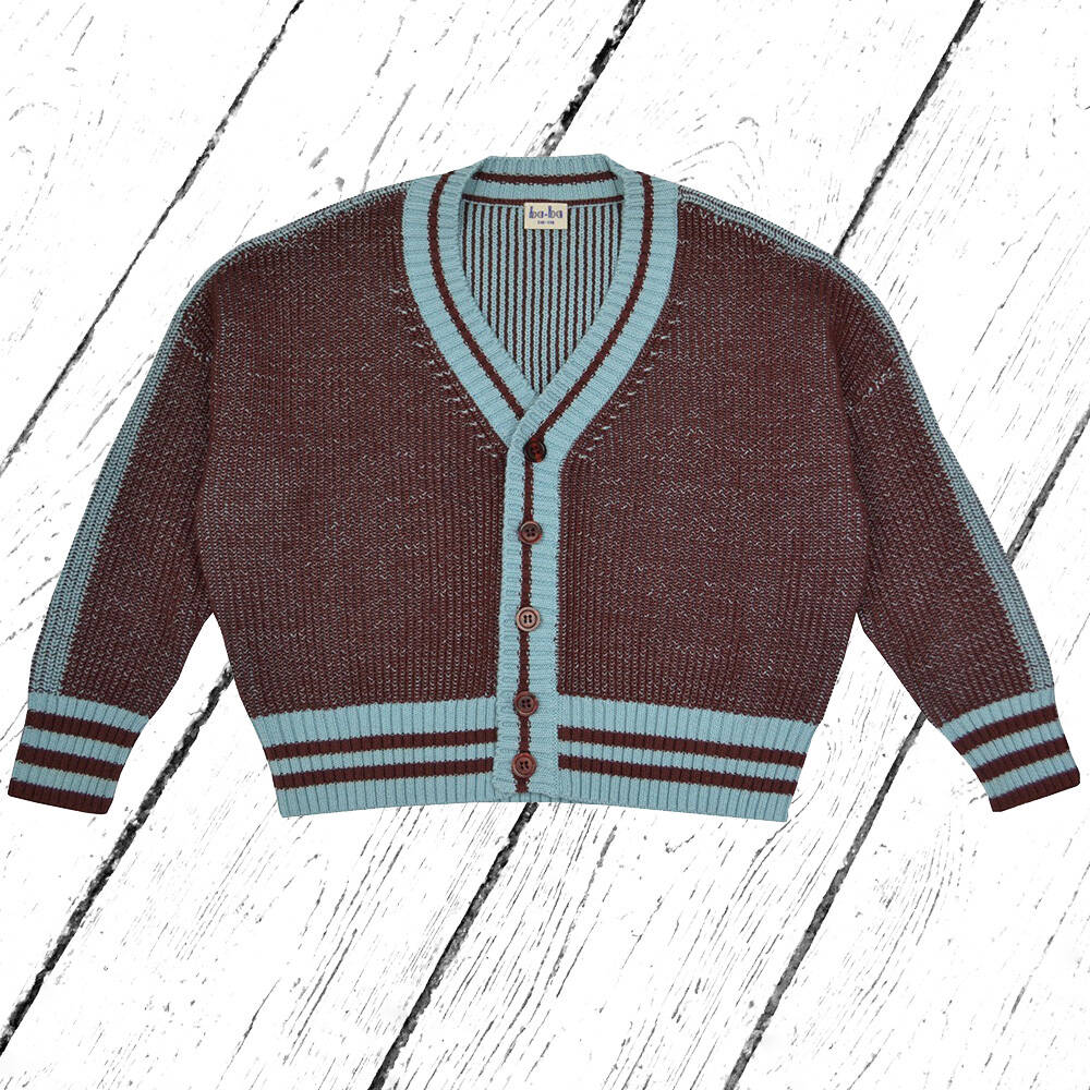 Baba Kidswear Strickjacke Enio Cardigan Rum Raisin