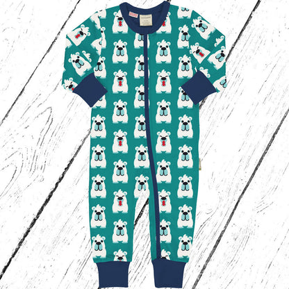 Maxomorra Overall Rompersuit ARCTIC BEAR