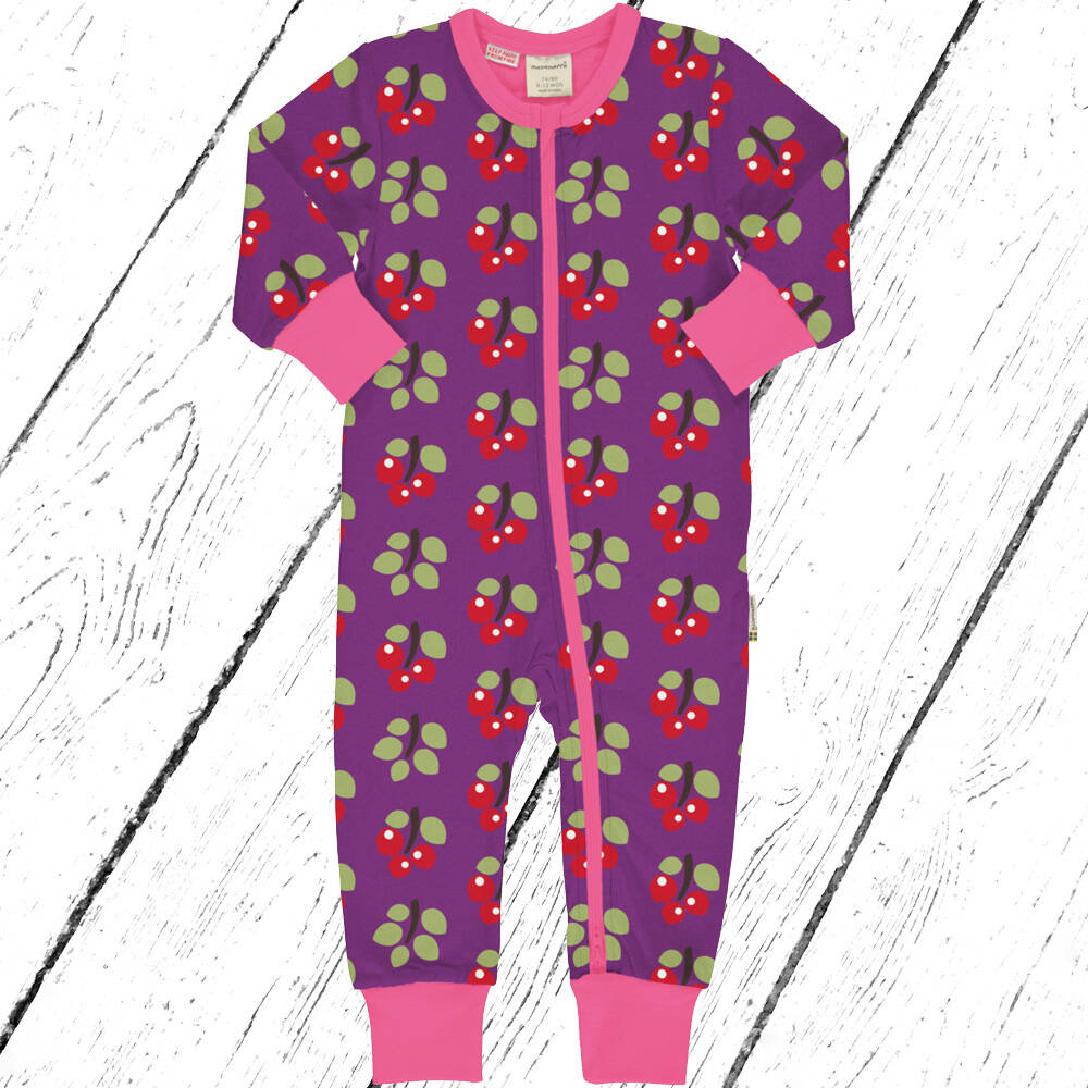 Maxomorra Overall Rompersuit ARCTIC BERRY