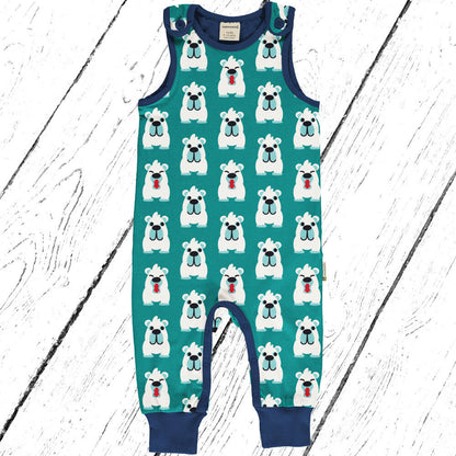 Maxomorra Trägeranzug Playsuit ARCTIC BEAR