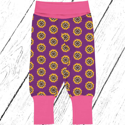 Maxomorra Hose Pants Rib GARDEN SUNFLOWER