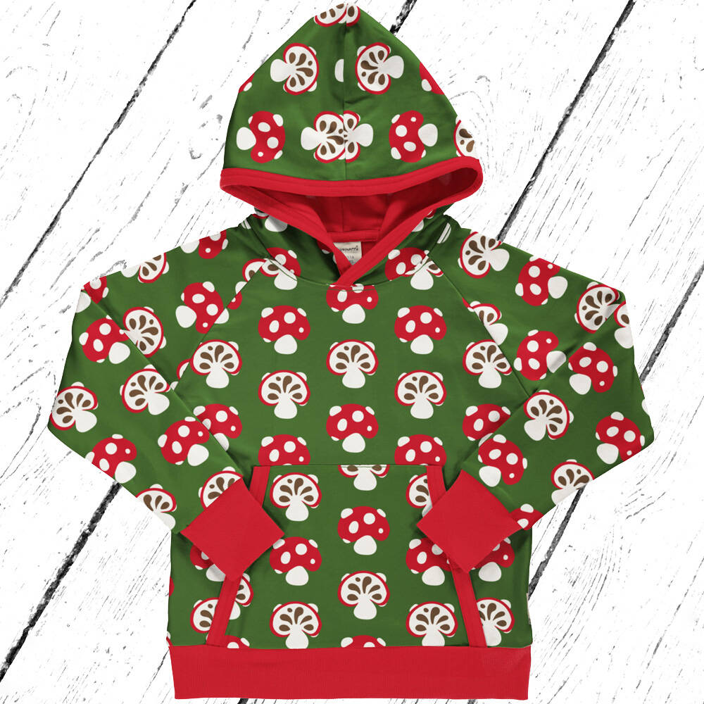 Maxomorra Lined Hoodie NORDIC MUSHROOM