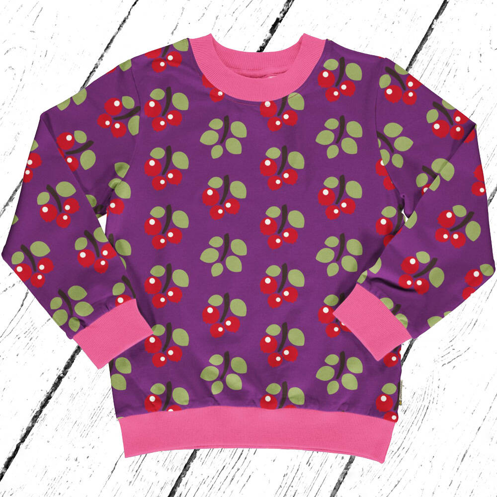 Maxomorra Lined Sweater ARCTIC BERRY