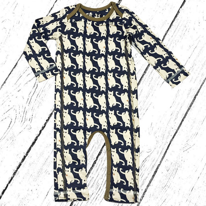 Kik-Kid Cat Print Jersey Overall