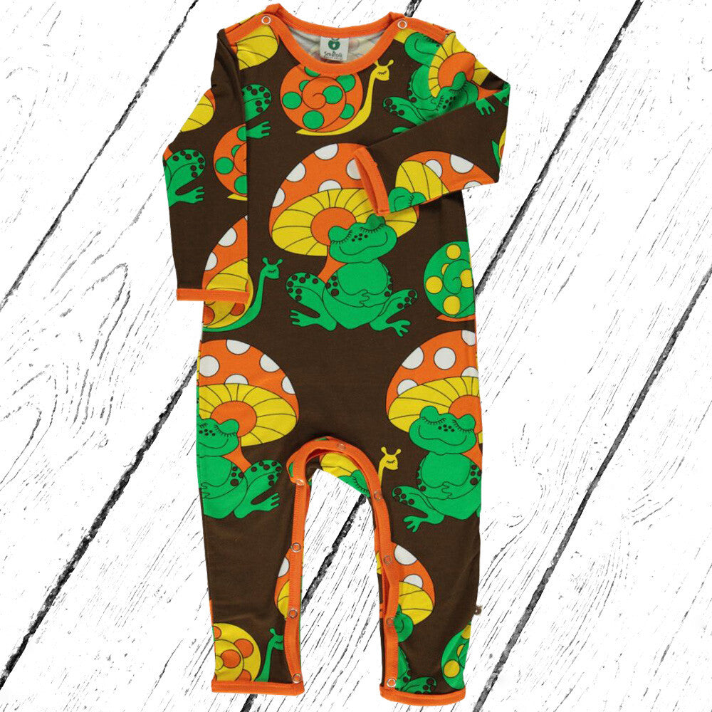 Smafolk Overall Bodysuit Frog And Snail