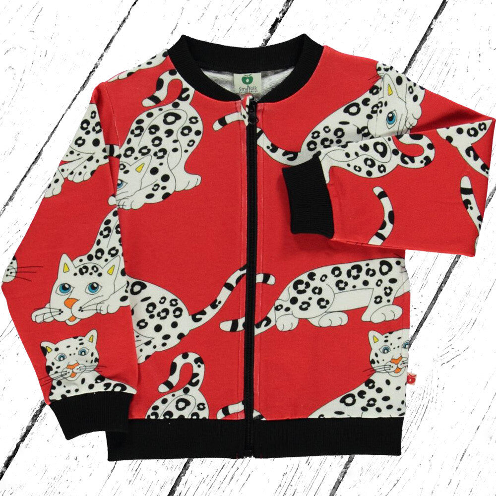 Smafolk Jacke Sweat Jacket Snow Leopard