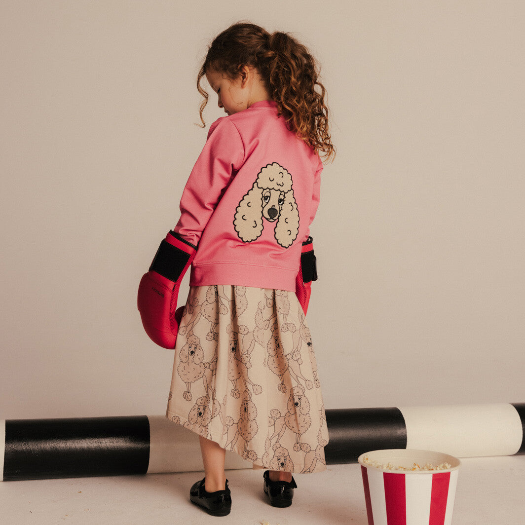 Dear Sophie Sweatjacke Bomber Jacket Poodle Pink