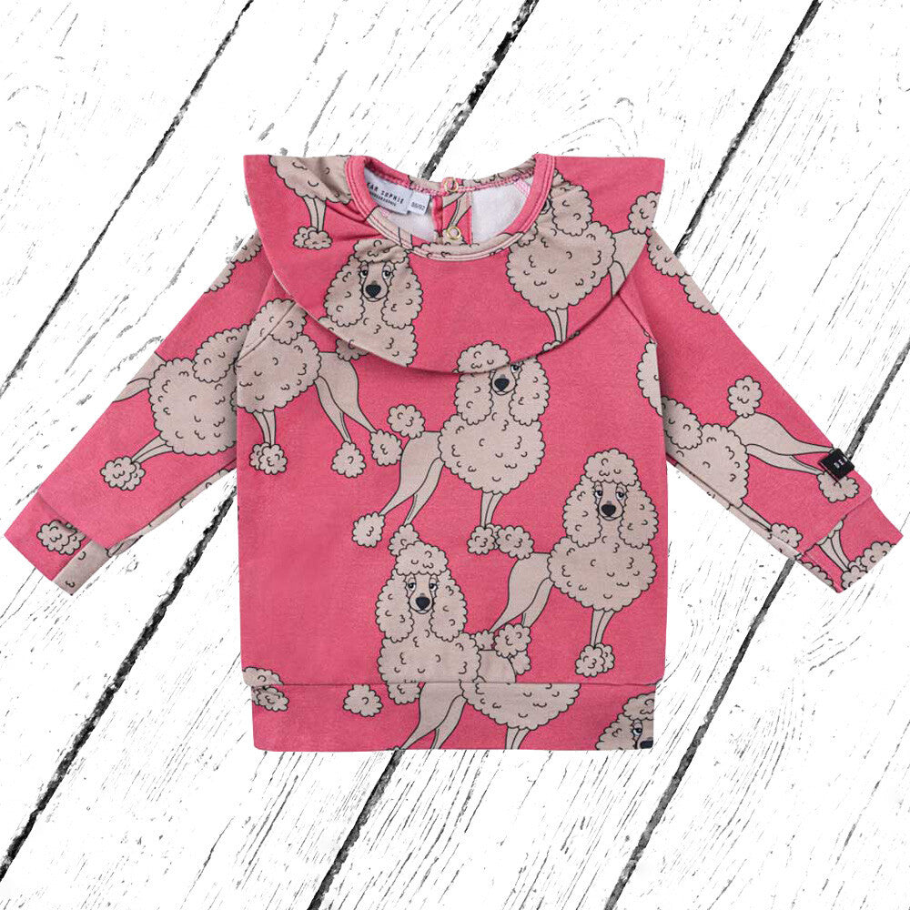 Dear Sophie Shirt Frill Longsleeve POODLE PINK