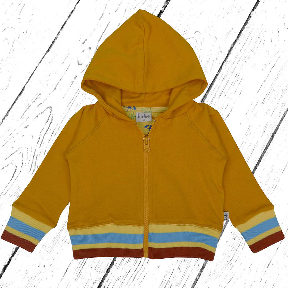 Baba Kidswear Jacke Hoodie Sweater Golden Yellow