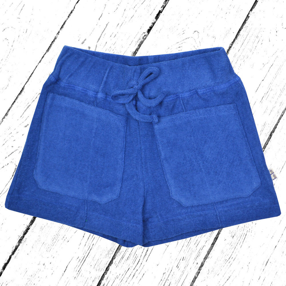 Baba Kidswear Pocket Shorts Terry True Blue