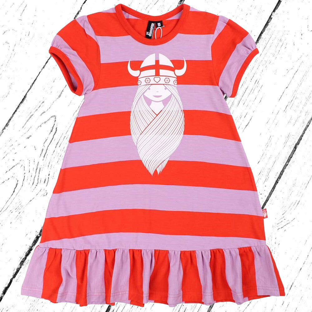 Danefae Kleid Vesterbro Dress Bright Red Soft Viola FREJA