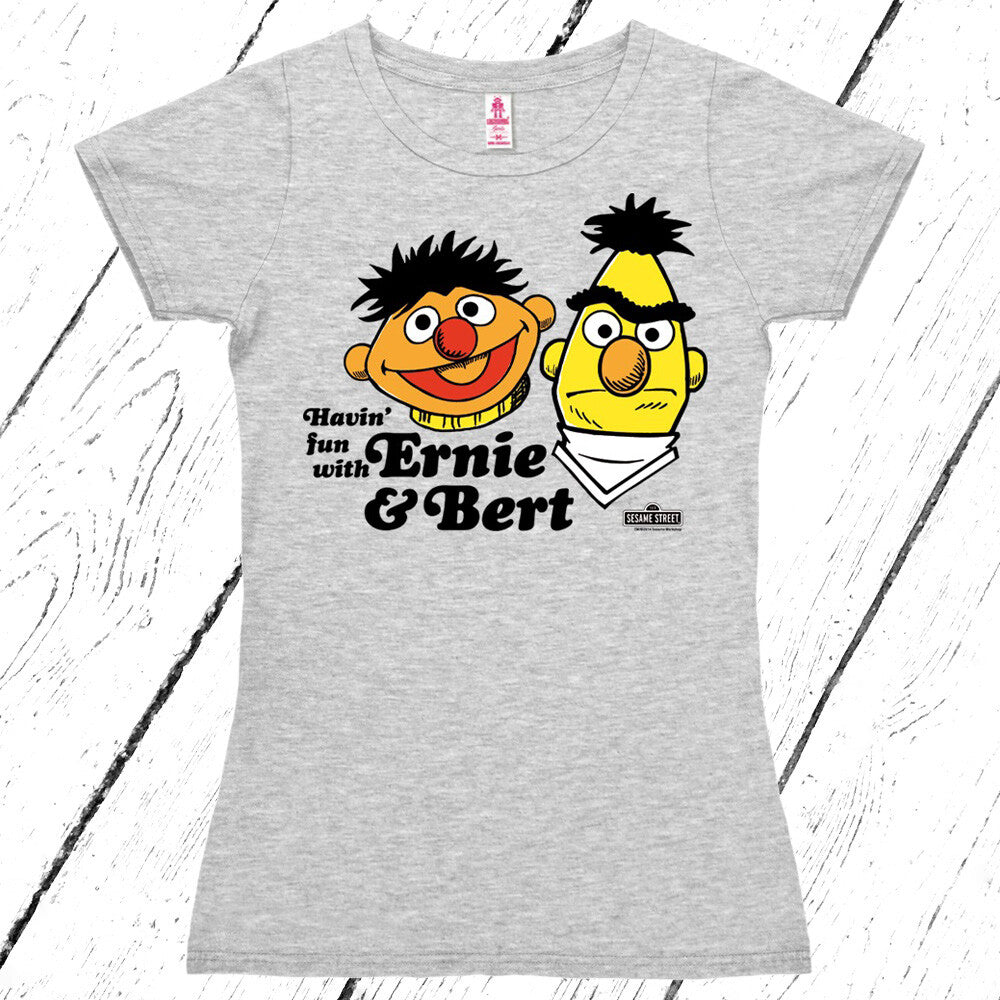 Logoshirt Ladys T-Shirt Ernie und Bert