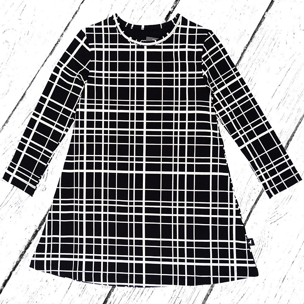 MOI KIDZ Kleid Sweater A Dress Black Grid