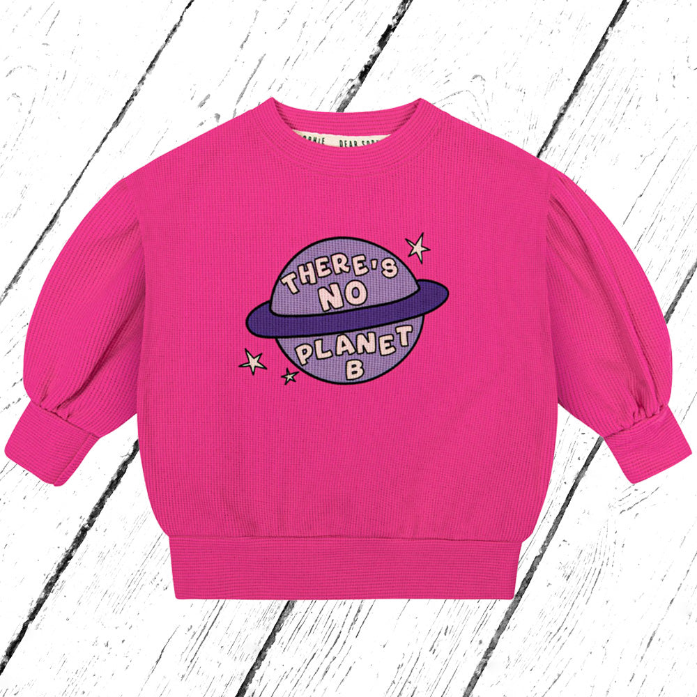 Dear Sophie Pink WAFFLE PUFF Sweatshirt PLANET