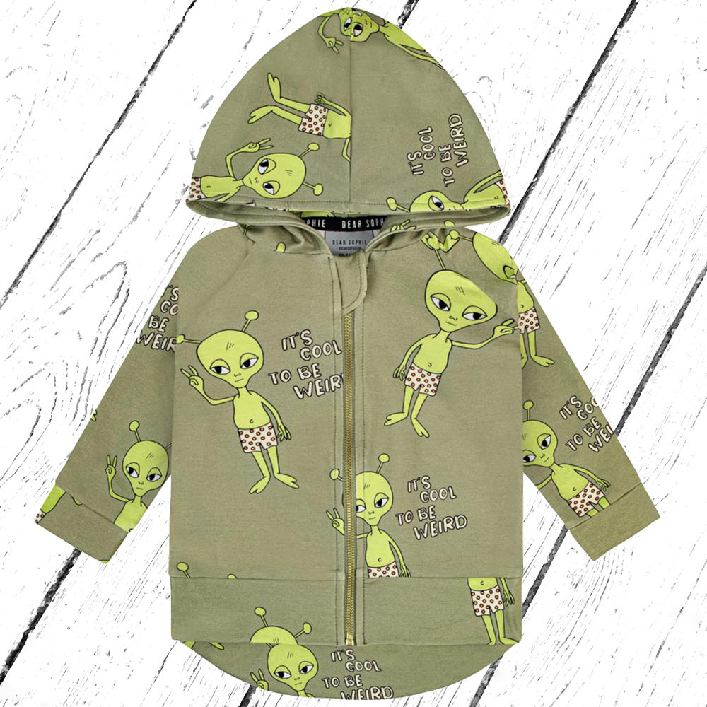 Dear Sophie Kapuzenjacke ALIEN Hoodie Olive