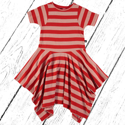 Molo Kleid Cheri Coral Pink Stripe