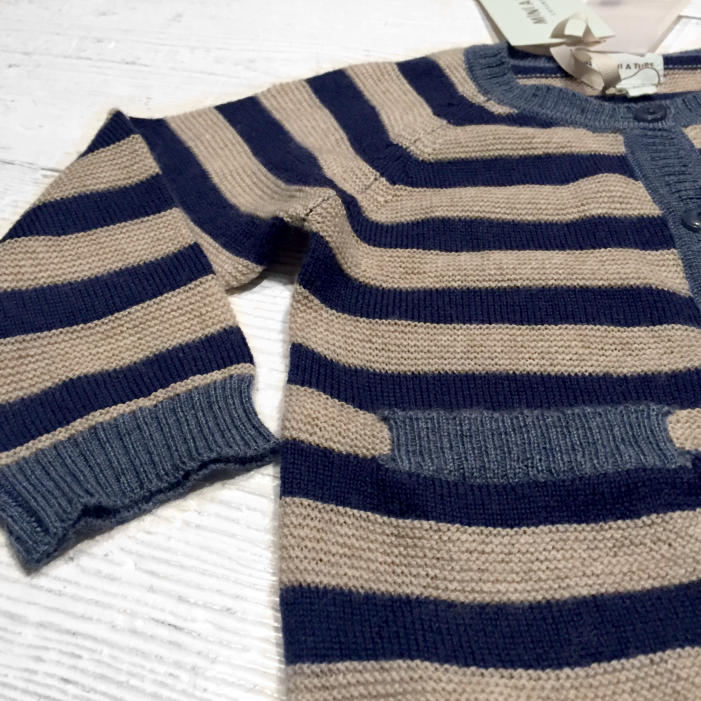 Mini A ture Strickjacke Ursul Lammwolle