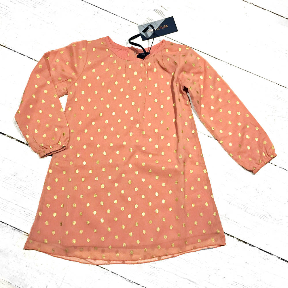 Mini Q ture Gertrude Dress Cameo Rose Brown