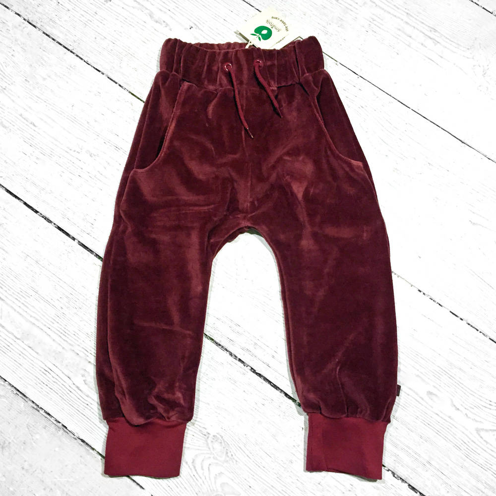 Smafolk Velvet Pants Maroon