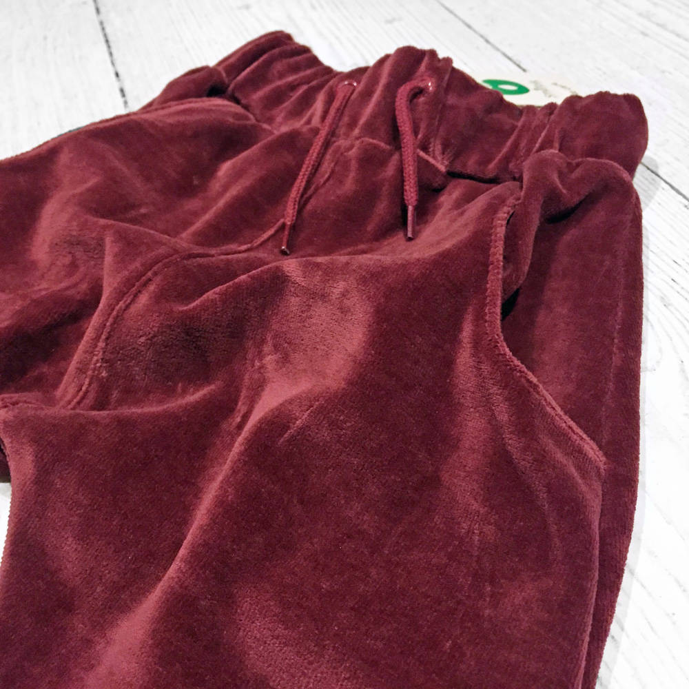 Smafolk Velvet Pants Maroon