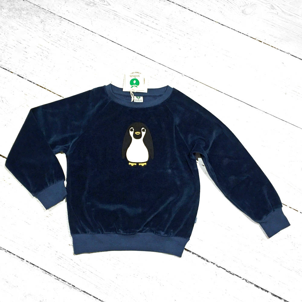 Smafolk Velvet Pulli with Penguin