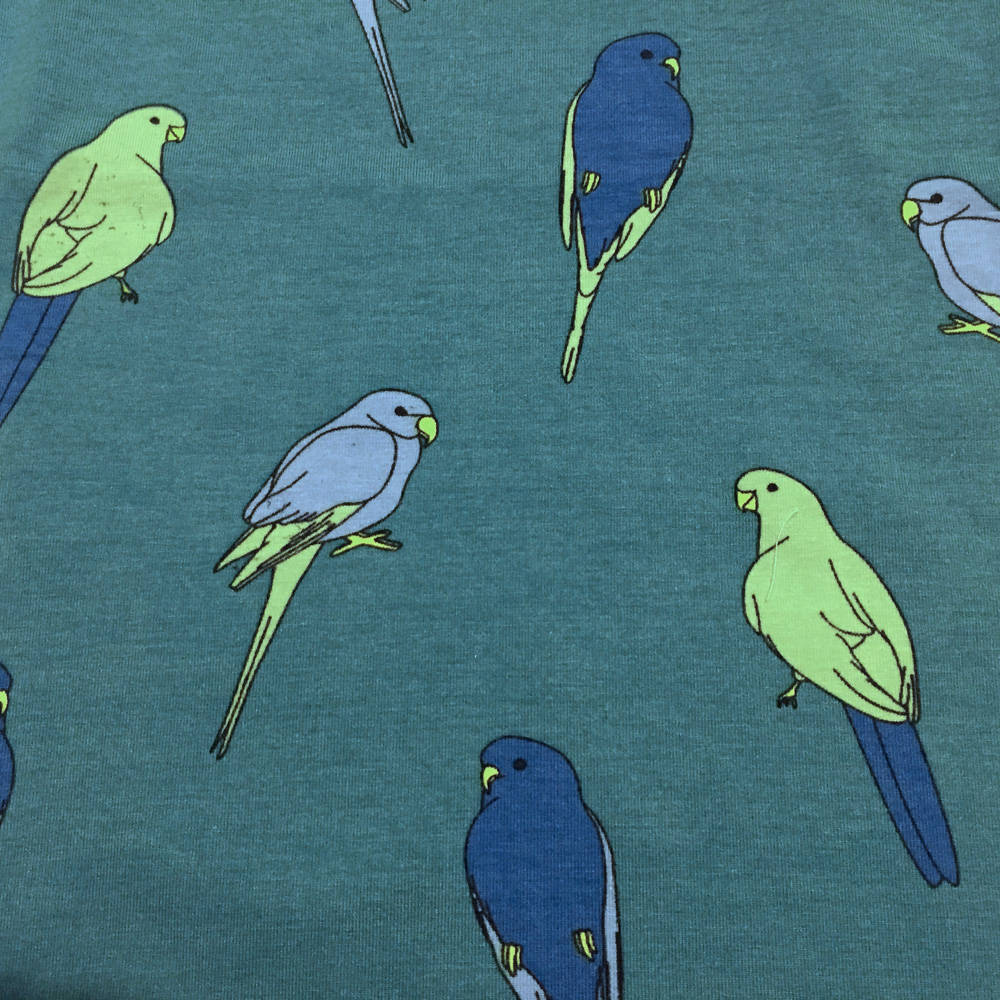 Smafolk Shirt Wellensittich Budgerigar Agate Green