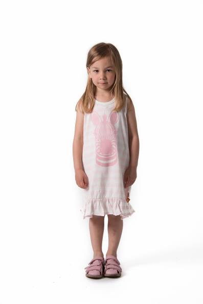 DYR Hooves Dress Piggy Pink Chalk ZEBRA