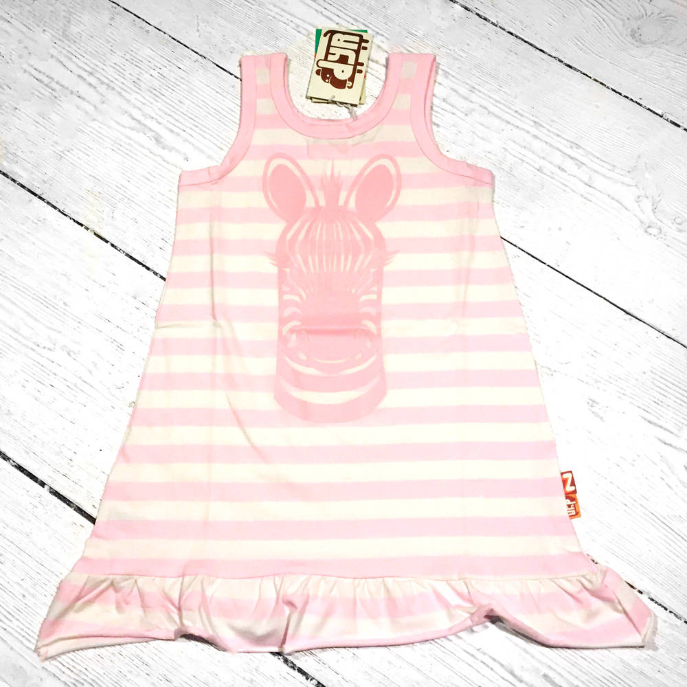 DYR Hooves Dress Piggy Pink Chalk ZEBRA