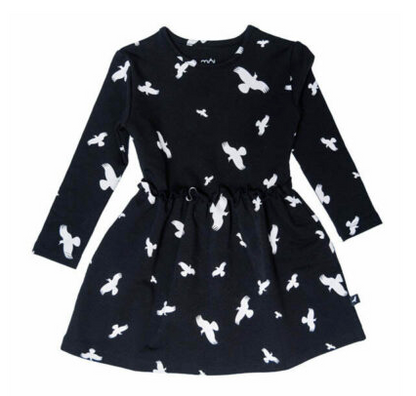 MOI KIDZ Kleid Sweater Dress Black Raven