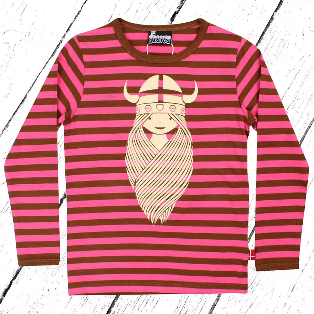 Danefae Shirt Danebasic Longsleeve Bright Pink Tabacco FREYA