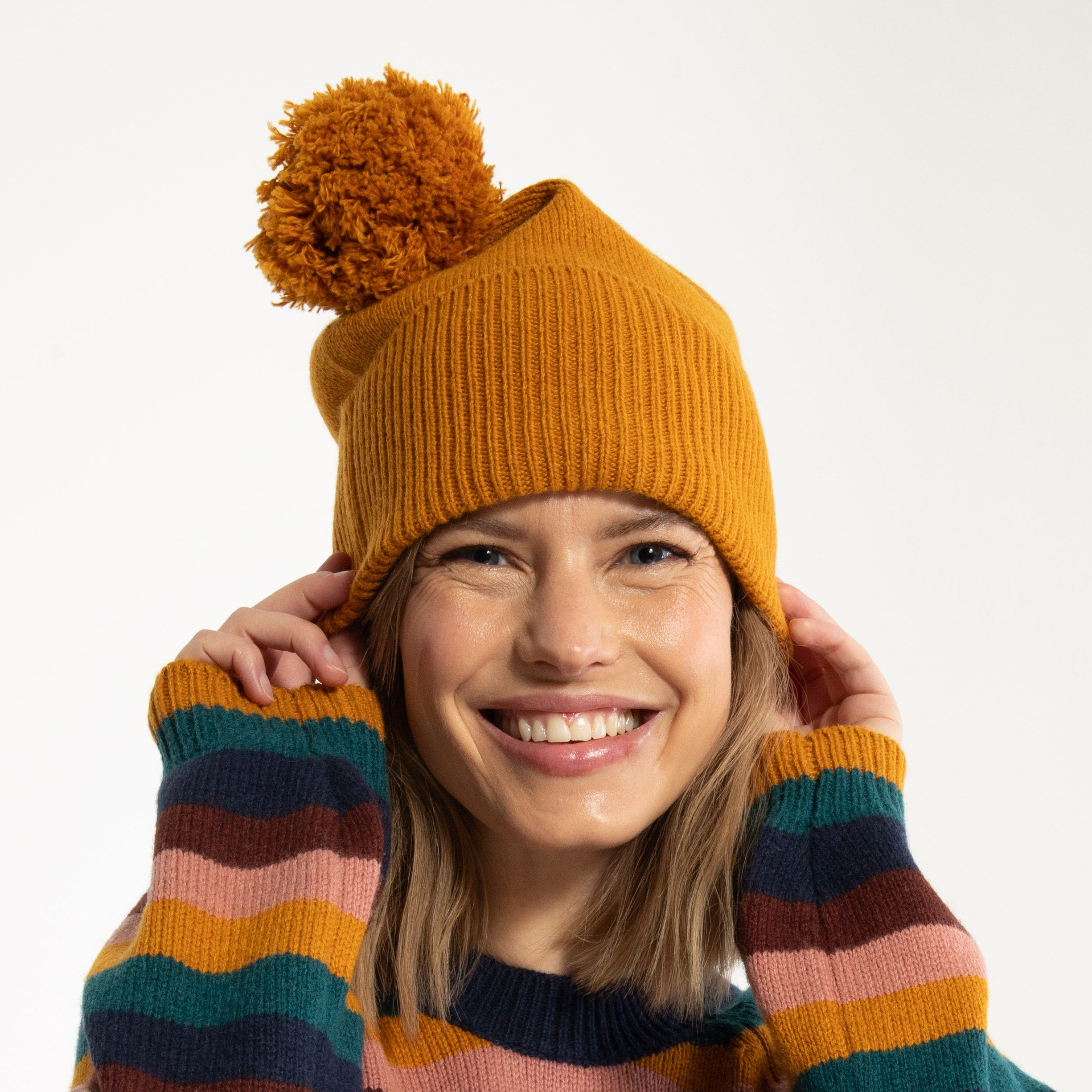 Danefae Strickmütze Danewelcome Wool Beanie Mustard
