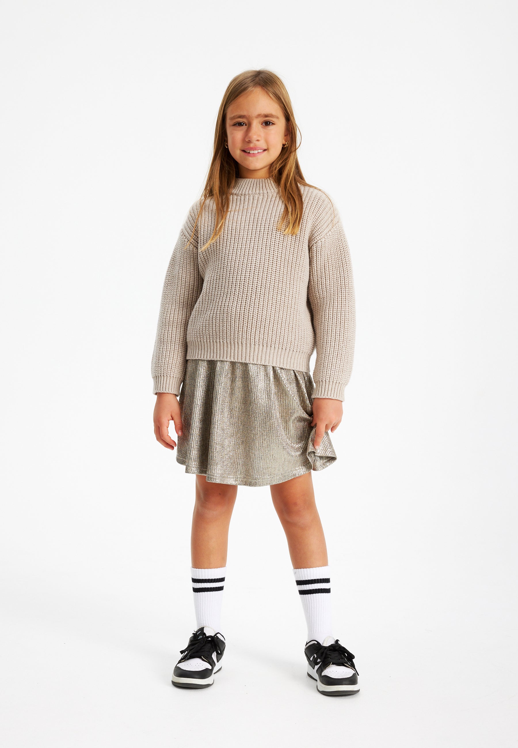 THE NEW Glitzer Rock TNLeah Skirt Gold