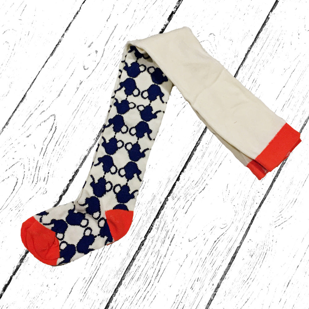 Albababy Smilla Tights Solidate Blue Teapots