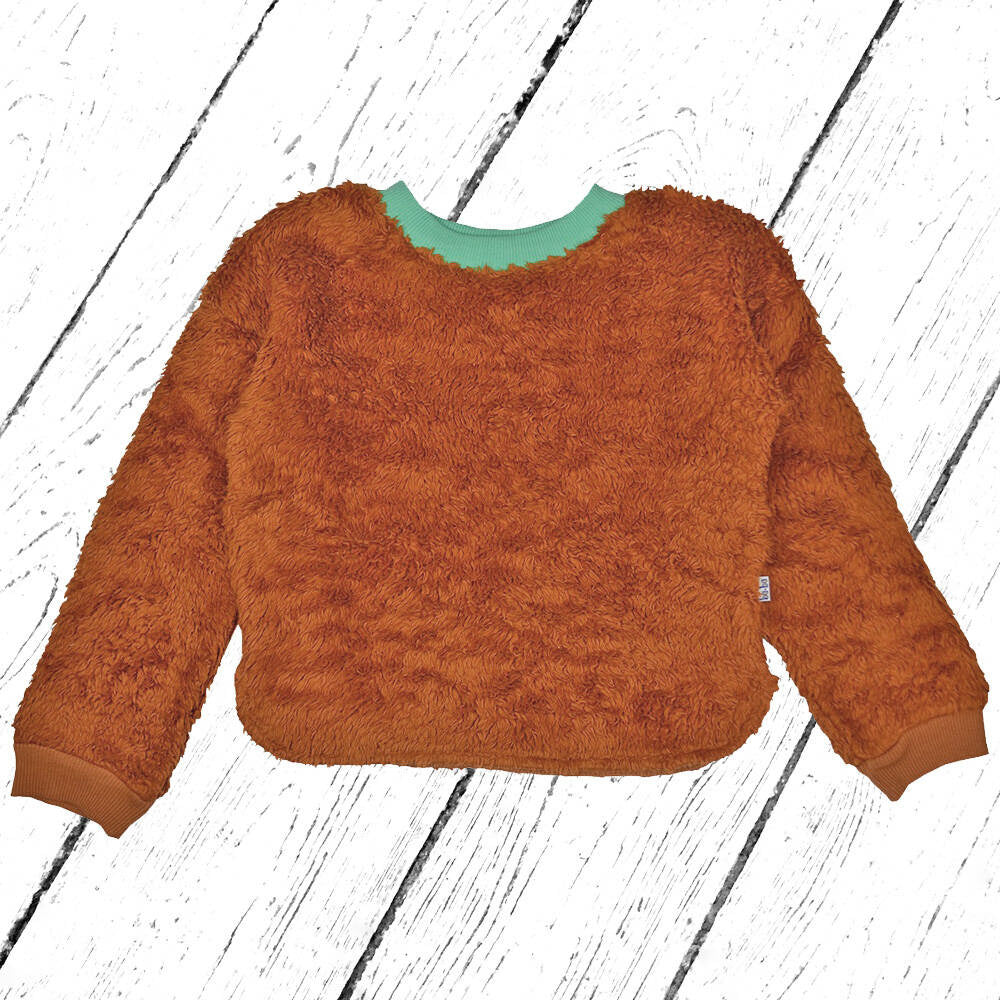 Baba Kidswear Cath Sweater Jacquard Pluche Brown
