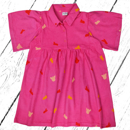 Baba Kidswear Kleid Hilou Dress Terry Butterflies