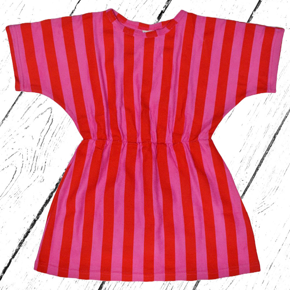 Baba Kidswear Kleid Harper Dress Terry Pink Stripes